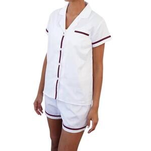 NEW TOSS DESIGNS short-set sleepwear core collection in white